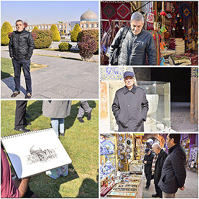 سفر بزرگان کاریکاتور ترکیه به اصفهان