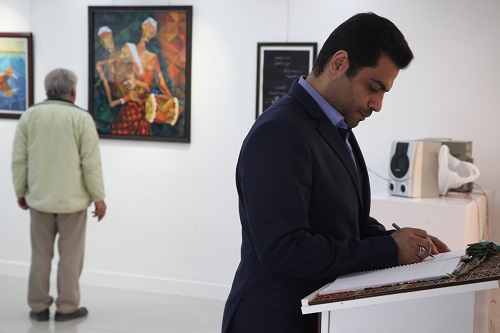 دیدار از نمایشگاه خط و نقش