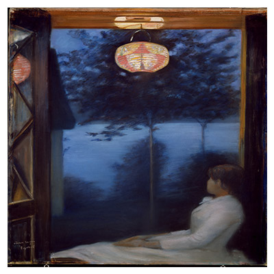 نقاشی فانوس ژاپنی اثر اودا کروگ (Oda Krohgh)