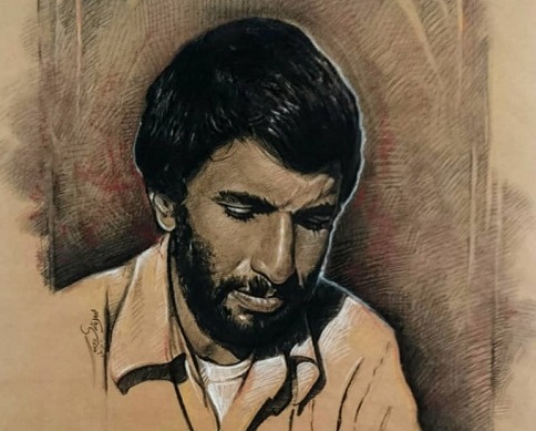 طراحی چهره شهید محمد جهان آرا