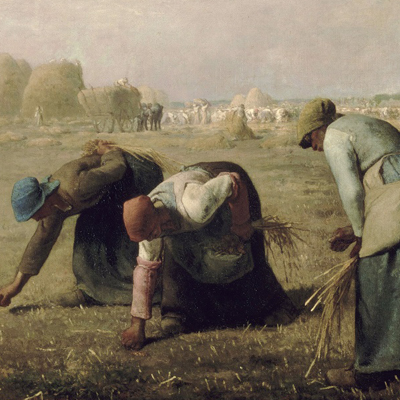 آرامش و متانتِ خاص در تابلوی خوشه چینان