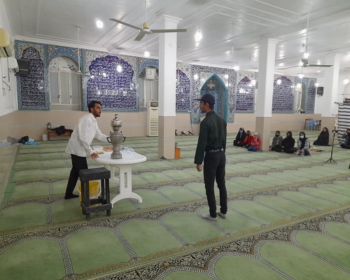 نمایش پمپ در مسجد حضرت ابوالفضل (ع) شهر دلوار برگزار شد